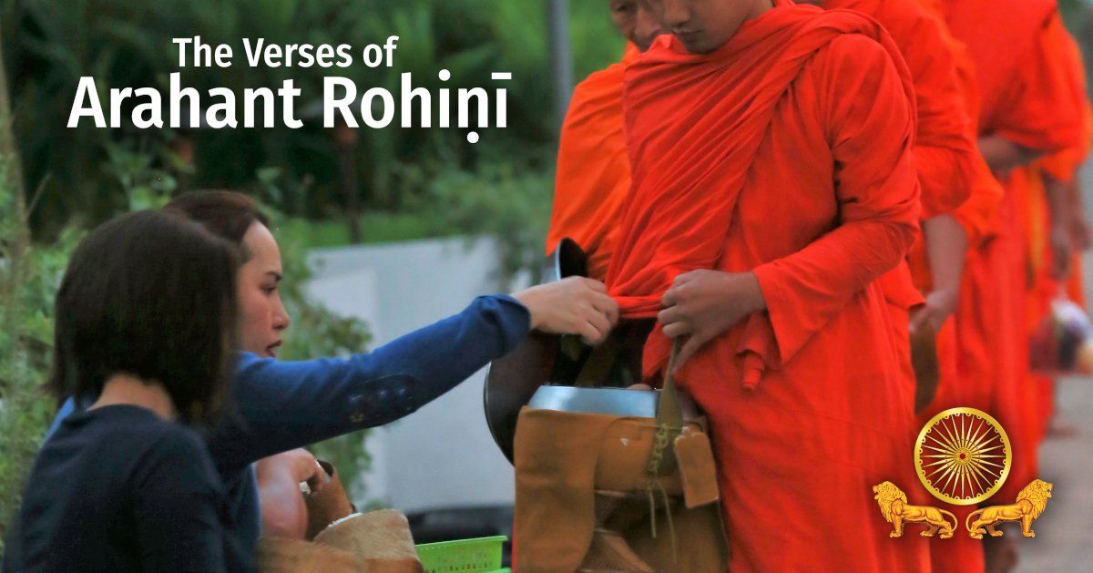 Giving alms to the sangha